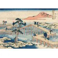 Grafika Casse-tête Hokusai - Une image ancienne du pont en huit parties dans la province de Mikawa - 1000 Teile