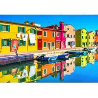 Alipson Puzzle Puzzle Une pause à Burano, Italie - buntes Puzzlevergnügen