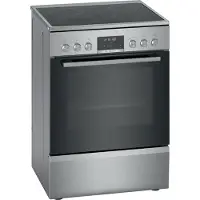 Bosch Cuisinière électrique indépendante acier inoxydable Série6 Bouton escamotable AutoPilot HKS79U250