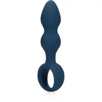 Shots Loveline - Anneau plug anal moyen (bleu)