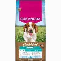 Eukanuba Grain Free Adult Small Medium Ocean Fish 12 kg nourriture sans céréales pour chiens adultes de petites et moyennes races à base de poisson