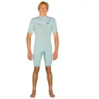 Gyroll Primus Fog 2/2 Mm Short Sleeve Front Zip Shorty Bleu M Homme