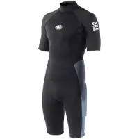 West Flatlock Enforcer 2/2 Mm Short Sleeve Back Zip Shorty Noir MS Homme