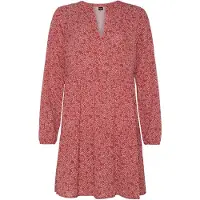 Protest Salud Long Sleeve Dress Rouge S Femme