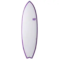 NSP Elements Fish 6´0´´ Surfboard Blanc,Violet 182.9 cm
