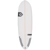 Clayton Cosmic 5´10´´ Surfboard Blanc 177.8 cm