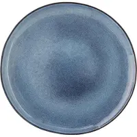 Bloomingville Assiette Sandrine bleue, lot de 4 pièces