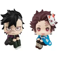 Megahouse Kimetsu No Yaiba Tanjiro Kamado And Genya Lookup Figure 11 Cm Doré