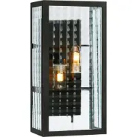 Markslöjd FULHAM Wall 2L Black/Clear IP44