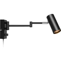 Markslöjd Applique murale TORINO noire à 1 ampoule