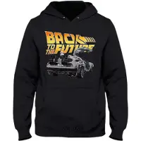 COTTON DIVISION § Retour Vers Le Futur - Sweat Noir Hommes - S
