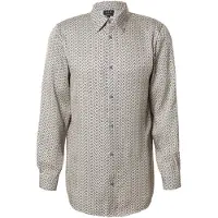 Armani Exchange pour homme. XM001821AF13235F0143 Guru Cream Shirt (XL), Noir, Casuel, Coton, Manche longue