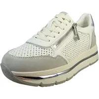 Mustang Dames Faible Sneaker Low Top 1498302 blanc