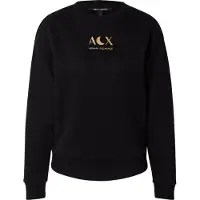 Armani Exchange pour femme. XW001846AF18853UC001 Sweat French terry noir (S), Casuel, Coton