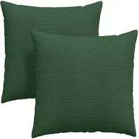 vidaXL Coussins de canapé 2 pcs Vert foncé 60 x 60 cm