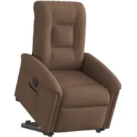 vidaXL Fauteuil relax avec releveur Marron Tissu