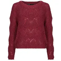 ONLY Pull ONLHANJA LS GLITTER femmes - Bordeaux - EU XL