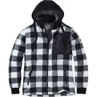 Terrax Chemise thermique Workwear taille 3XL noir/blanc (3XL)