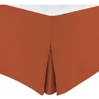 HOME LINGE PASSION Jupe de lit - - 160 x 200 cm + 30 cm - Terracotta