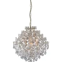 Markslöjd Suspension en cristal ROSENDAL Golden 6 ampoules
