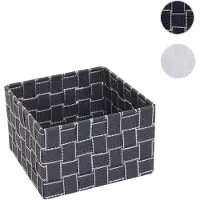 Mendler Panier De Rangement Hwc-C37, 12x19x19cm Gris Foncé