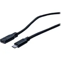 Exertis Connect - Câble d'extension USB - 24 pin USB-C (M) pour 24 pin USB-C (F) - USB 3.1 Gen1 - 2 m - noir