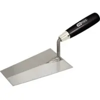 Ks Tools Truelle carrée - lame acier - manche bois - 180 mm -