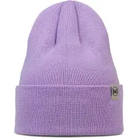 Buff Knitted Beanie Violet