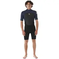 Rip Curl Omega Classic 2 Mm Spring Short Sleeve Back Zip Shorty Noir XS Homme