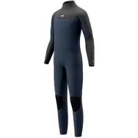 Mystic Star 3/2 Mm Fl Junior Long Sleeve Back Zip Neoprene Suit Gris XL Enfants