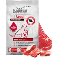 Platinum Beef Potato Dry Dog Food Dog Food 15kg Rouge