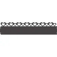 vidaXL Bordures de jardin, 20 pièces, 103 x 0,05 x 22 cm, acier, noir