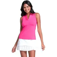 Lucky in Love Chi Chi Tank Sleeveless T-shirt Rose M Femme