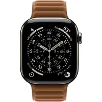 Apple Magnetic Link (42 mm, Polyester recyclé), Sangles de montre, Marron