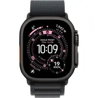 Apple Bracelet Alpine Loop pour Watch | 44/45/46/49 mm - Taille S - Black / Black Titanium