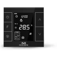 MCO Home Thermostat pour chauffe-eau (avec capteur d'humidité) Version 2, Thermostat, Noir