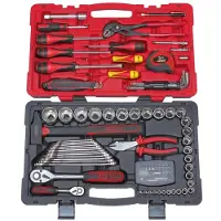 Ks Tools Coffret de douilles et accessoires ULTIMATE 1/4" - 1/2", 100 pièces 922.0701