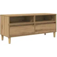 vidaXL Meubles TV, 100 x 34,5 x 44,5 cm, imitation chêne artisanal, panneaux de particules