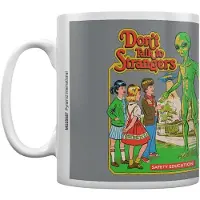 Oneposter Steven Rhodes Tasse Don't Talk To Strangers Blanc