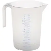Hünersdorff Pichet doseur 3000 ml polypropylène transparent D175xH238 mm poignée ouverte HÜN