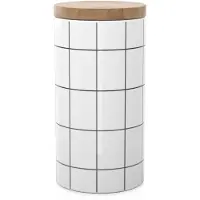 Intirilife boîte à provisions en céramique taille L avec couvercle - 10 x 18.5 cm - capacité 1000 ml - boîte à provisions étanche au lave-vaisselle pour thé, café et bien plus encore