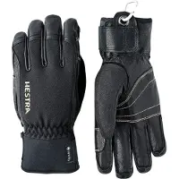 Hestra Army Leather Gore-Tex Short, gants de ski, noir