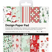 Creativ Light Papier scrapbooking - Noël - 15 x 15 cm - 50 feuilles - 10 motifs différents