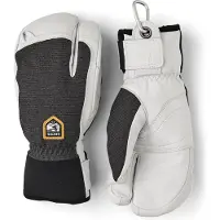 Hestra Army Leather Patrol, 3 doigts gants de ski, gris foncé
