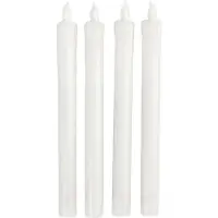 Creativ Company Bougies LED blanches 24,5 cm Set 4 pièces Décoration