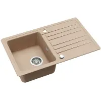 Quadron Aquasanita SQ101 Silice 460x765mm (Évier encastré avec égouttoir, 76.50 cm, 76.50 cm)
