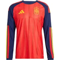Adidas Maillot 'Spain 26 Home Authentic Long Sleeve' bleu foncé / jaune d'or / rouge foncé