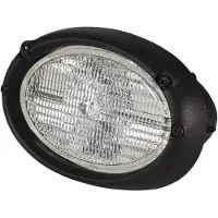 Hella Projecteur de travail halogène Oval 100 12V à encastrer, éclairage du sol en champ proche