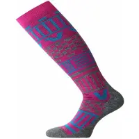 Lasting Sla Long Socks Gris,Rose EU 34-37