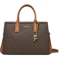 Michael Kors pour femme. 30R5G9IS6B Sacoche moyenne Laila avec logo marron (OSFA), Casuel, Toile